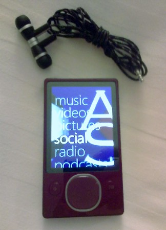 AVID Soccer Equipment Review Microsoft Zune 80 Front